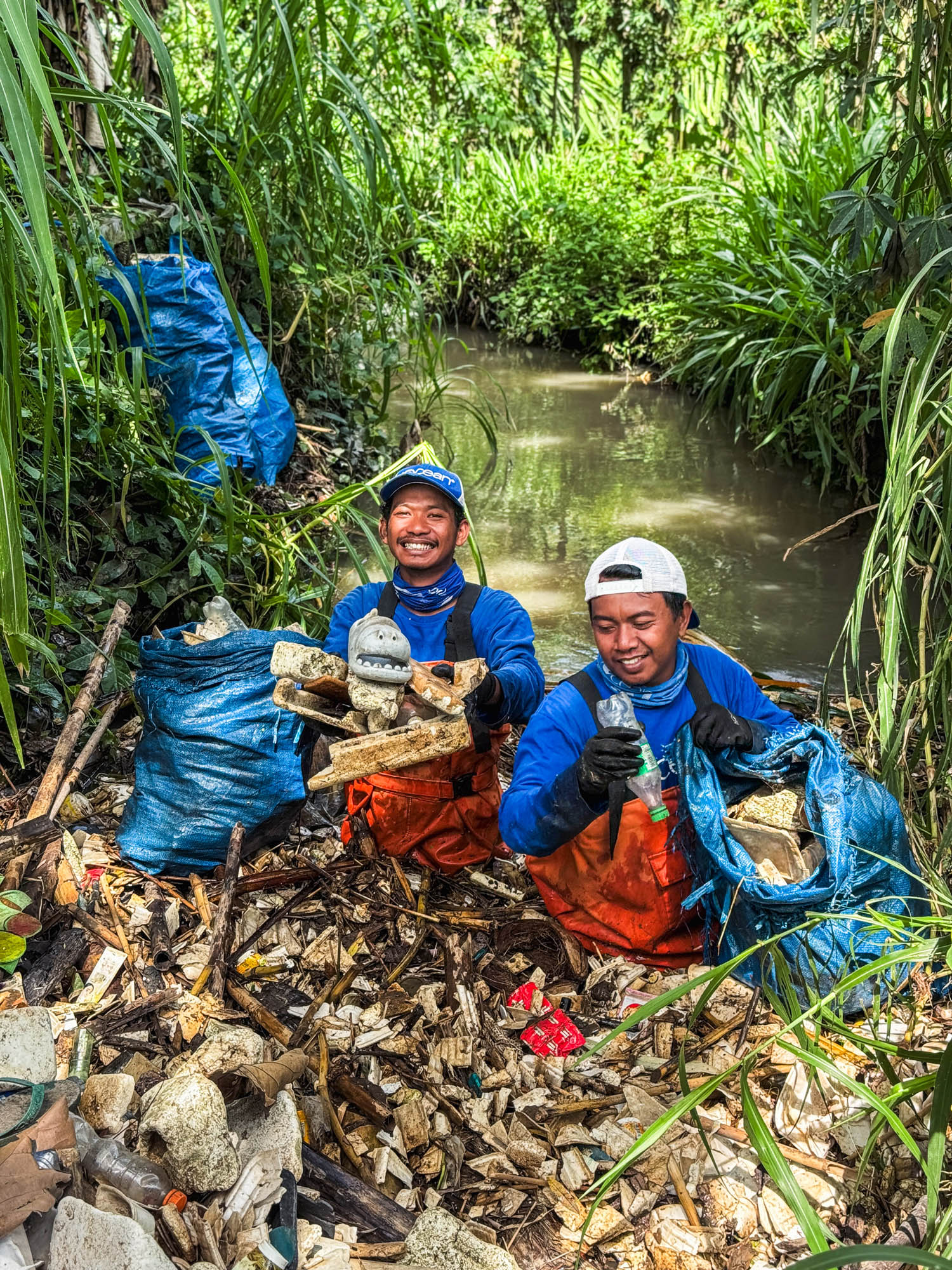 Bomo Ditch Cleanup with Endangered Species Chocolate