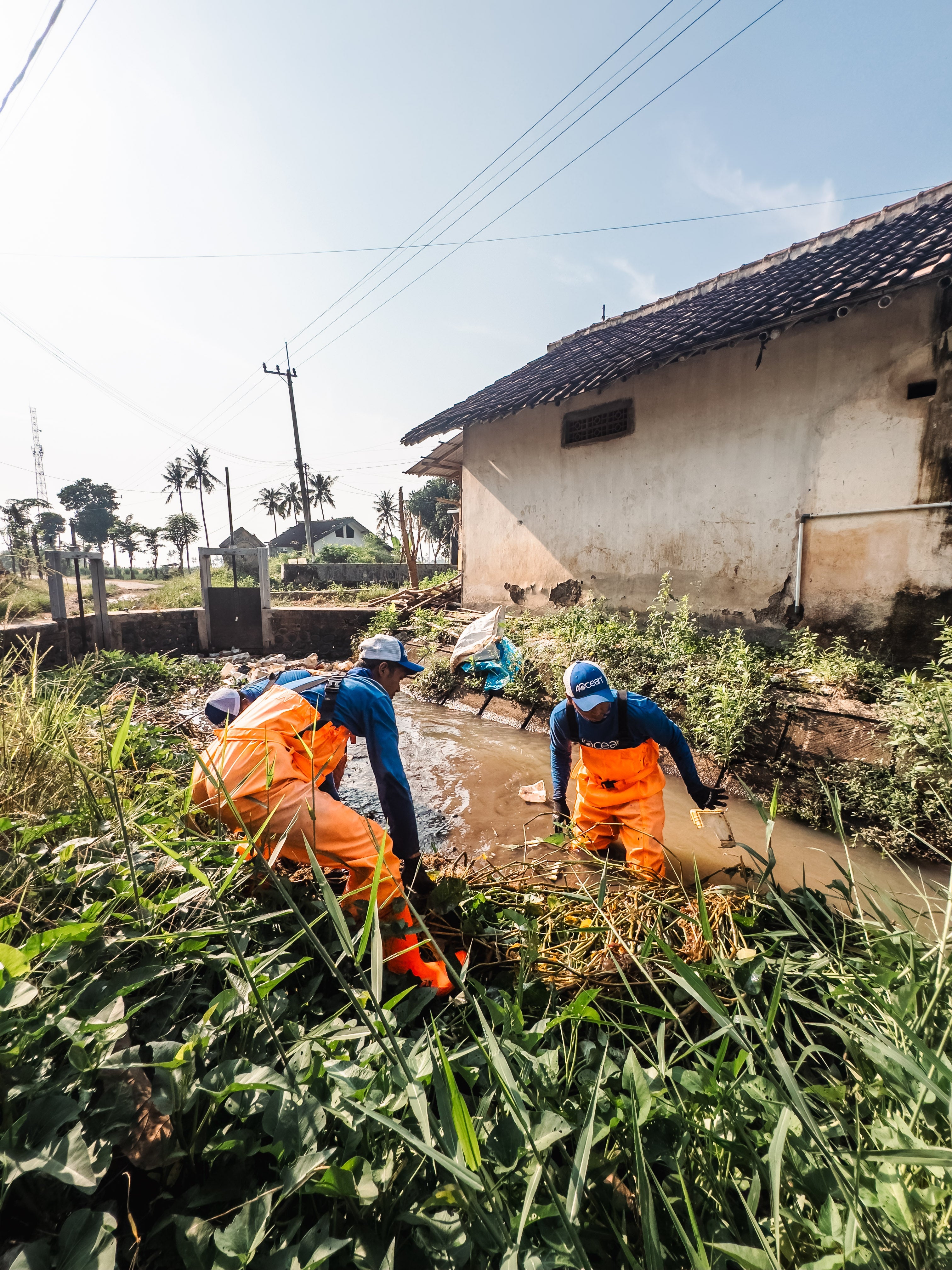 Clearing the Way: Removing Plastic Waste from Sumbersewu Village's Irrigation Channel