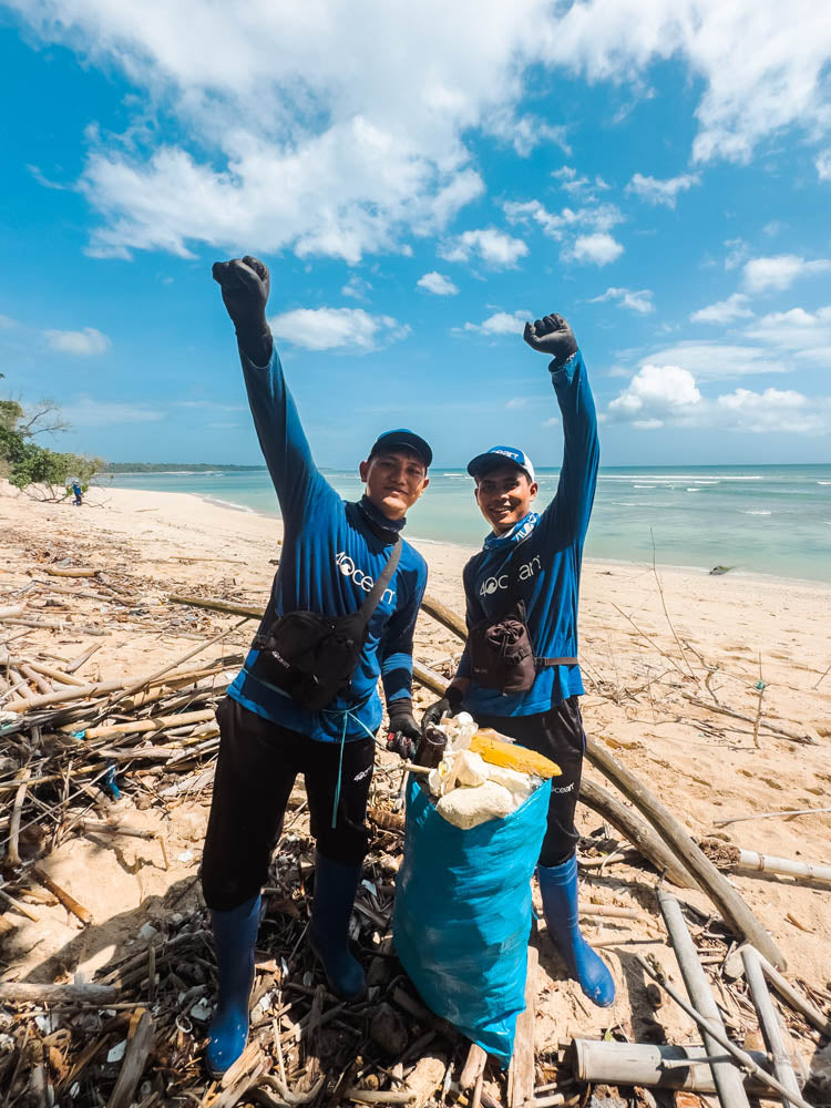 Cleaning the Shores of G-Land Beach
