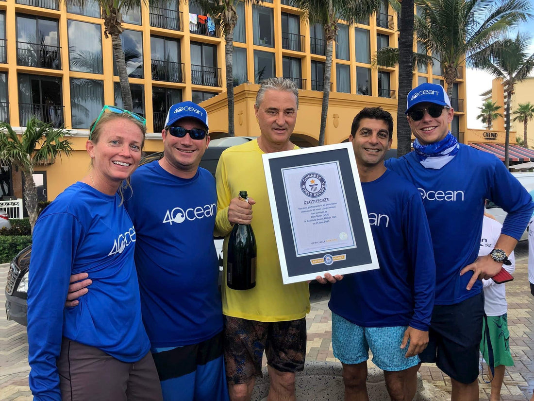 4ocean Helps Break Guinness World Record for Largest Underwater Cleanup