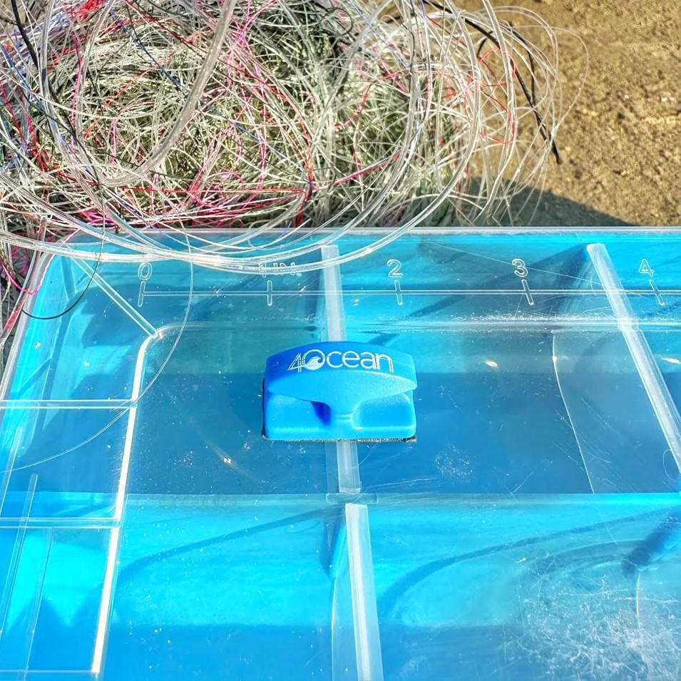 Line Cutterz x 4ocean Conservation Blue Fishing Line Cutting Peel 'n Stick Flat Mount