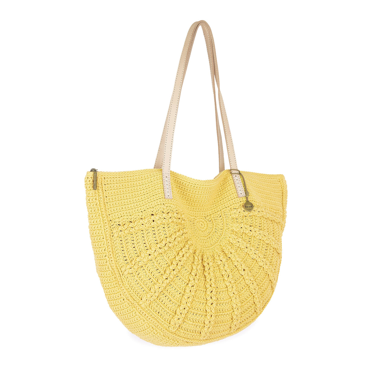 leather strap tote bag