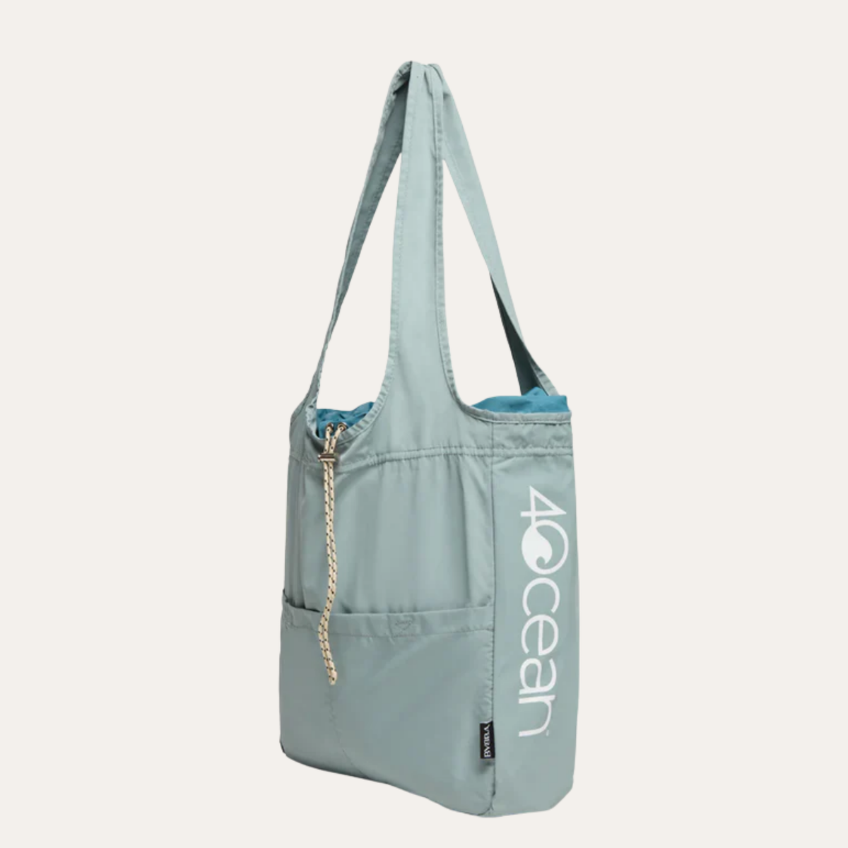 BYBBA x 4OCEAN THE BALOS PACKABLE TOTE BAG / MISTY BLUE – 4ocean