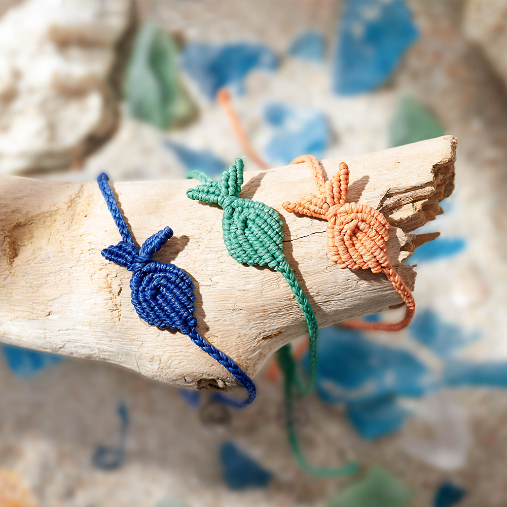 Whale Tail Macrame Anklets