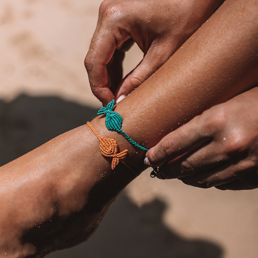 Whale Tail Macrame Anklets
