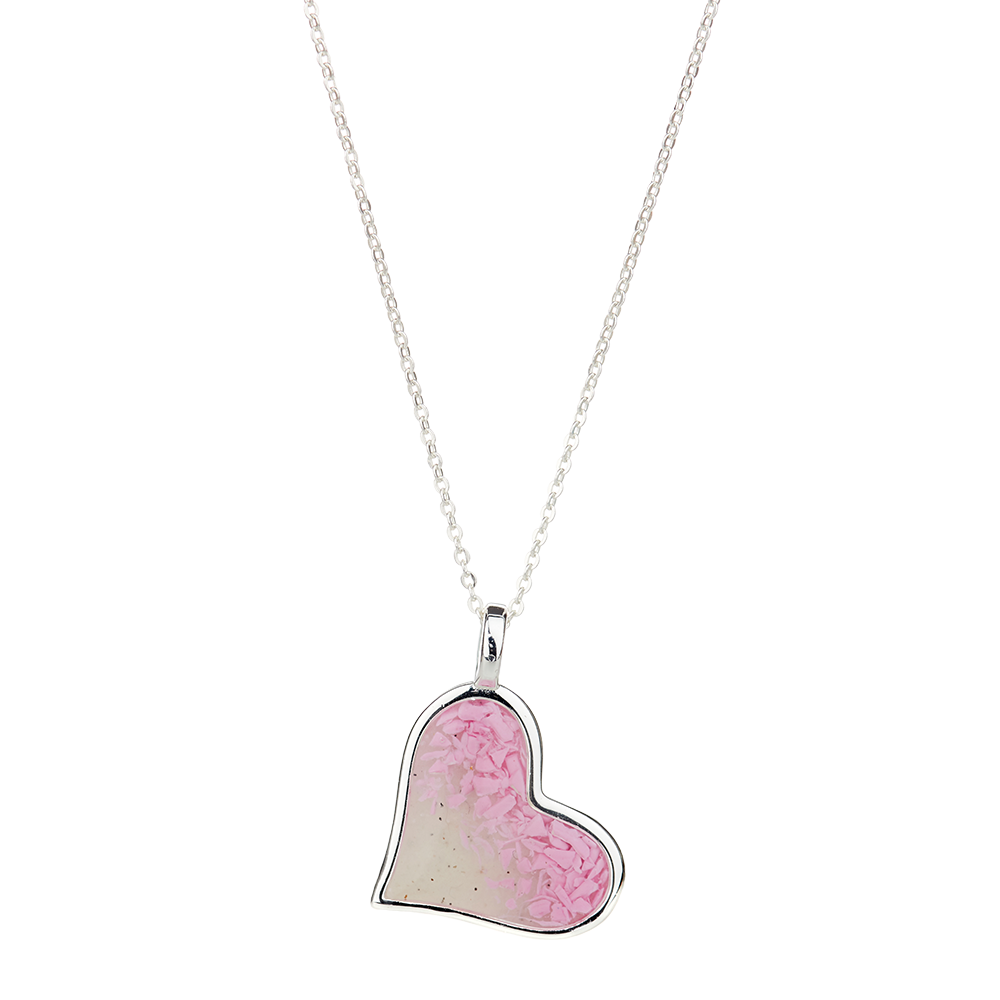 4ocean x Dune Breast Cancer Awareness Large Heart Necklace