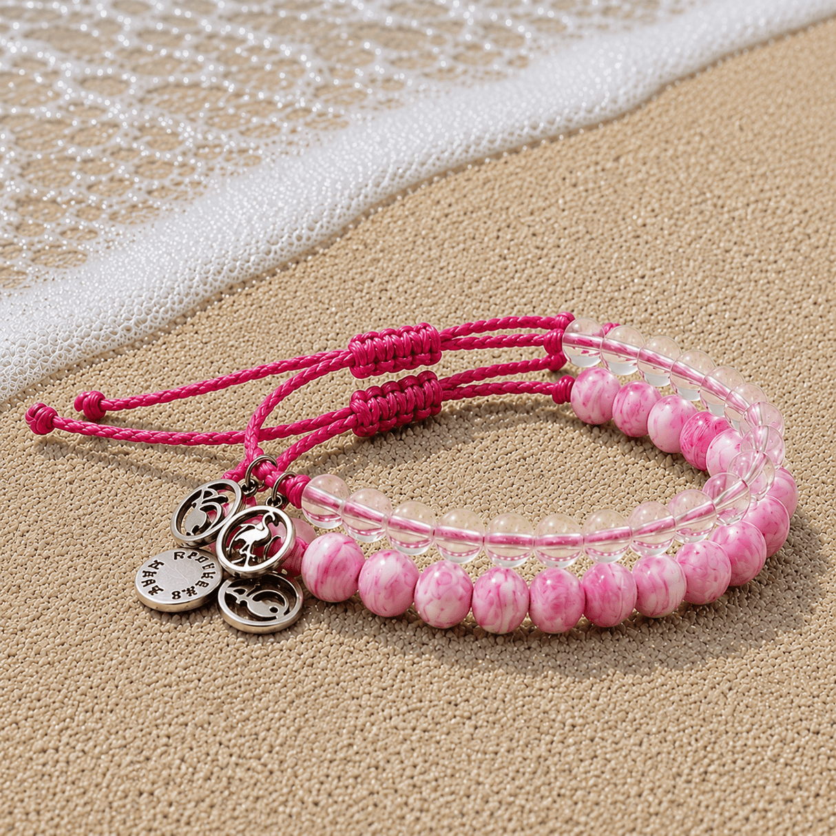 4ocean x Brothers Make Colors of the Seas Collection - Flamingo Pink Stack