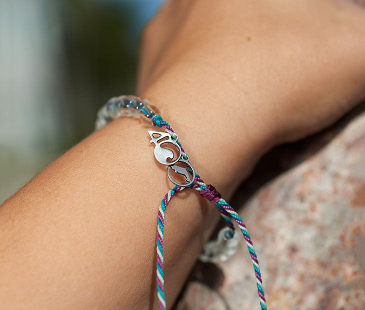 Dwarf Sperm Whale Vintage Beaded Bracelet