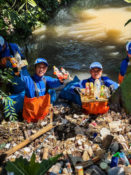 Sukosari Riverboom Cleanup Supported by Blu3