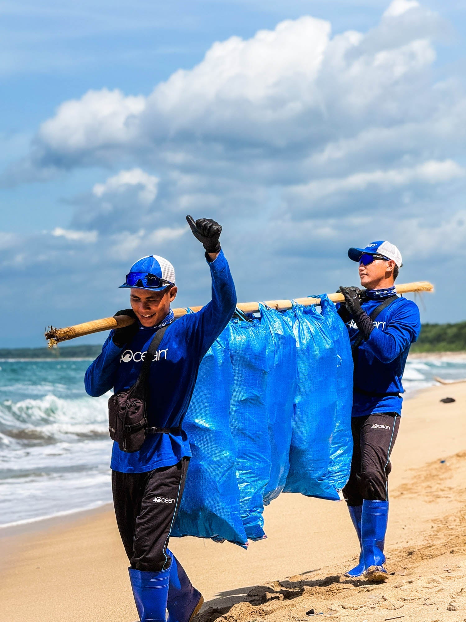 Pancur Beach Cleanup with Blue Iron Foundation and Shoring