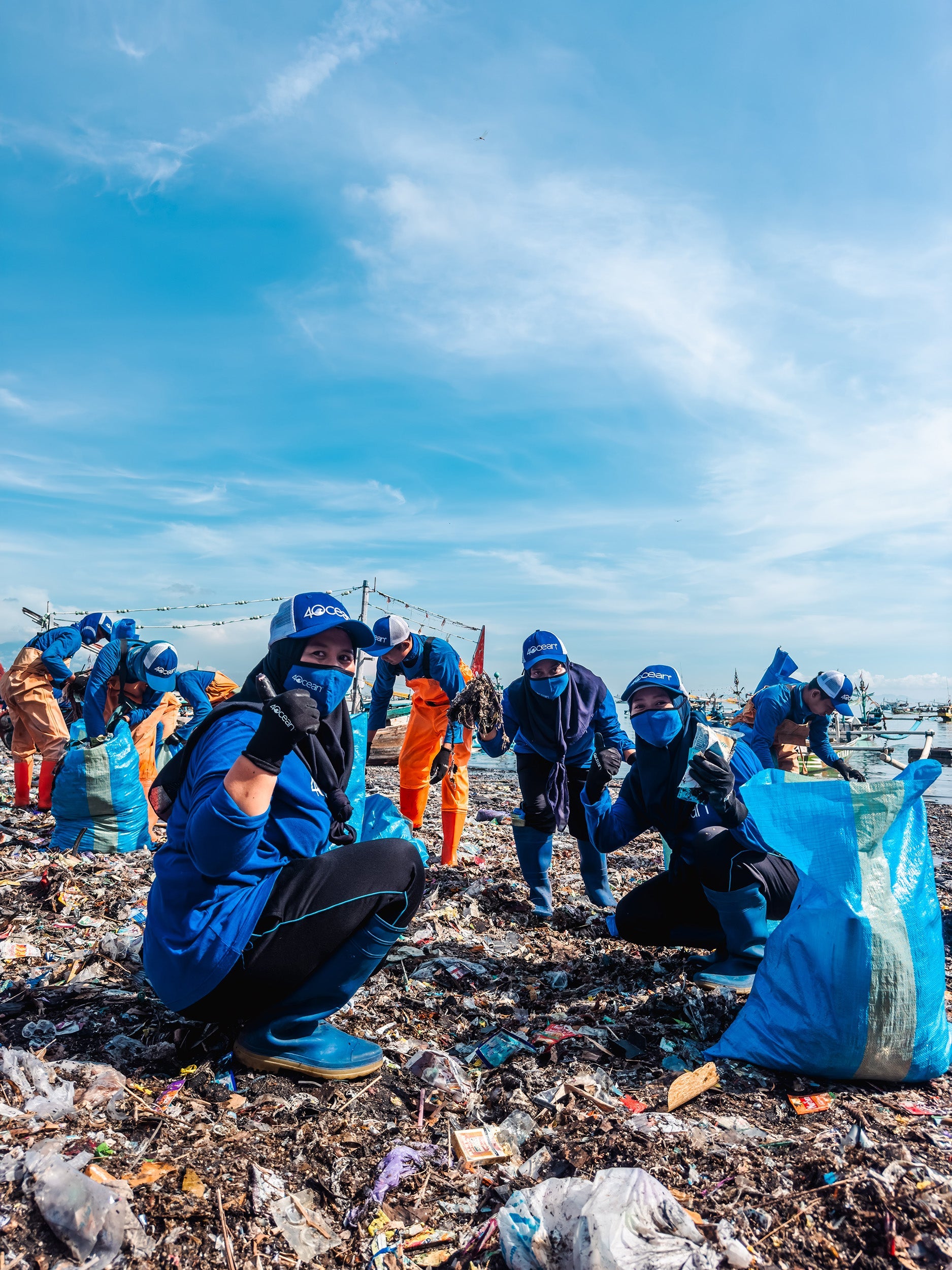 Massive Cleanup at Muncar Pier by 4ocean Java