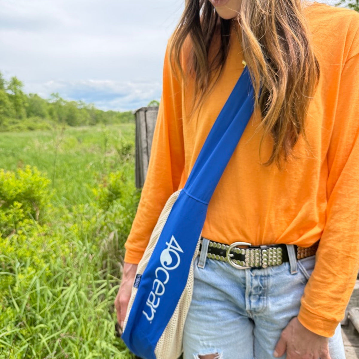 BYBBA x 4OCEAN NET.ZERO MODERN FISHERMAN CROSSBODY BAG / COBALT BLUE