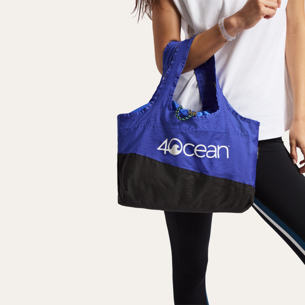 BYBBA x 4OCEAN THE LITTLE SUR PACKABLE TOTE BAG / ULTRA MARINE