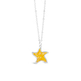 4ocean x Dune Explorer Starfish Necklace - Silver - Bali Yellow