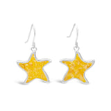 4ocean x Dune Explorer Starfish Earrings - Silver - Bali Yellow