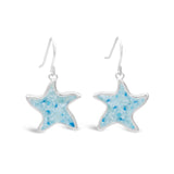 4ocean x Dune Explorer Starfish Earrings - Silver - Hawaii Blue
