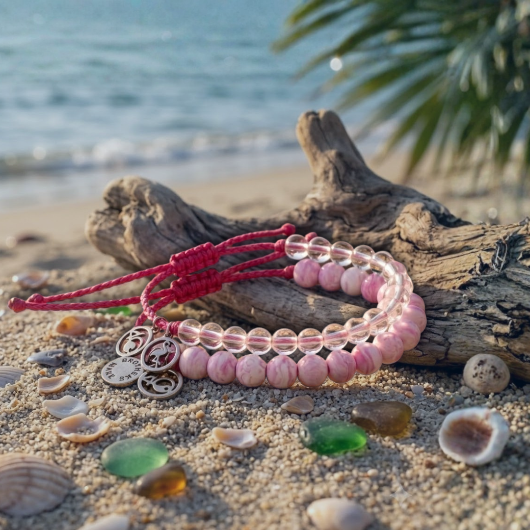 4ocean x Brothers Make Colors of the Seas Collection - Flamingo Pink Stack