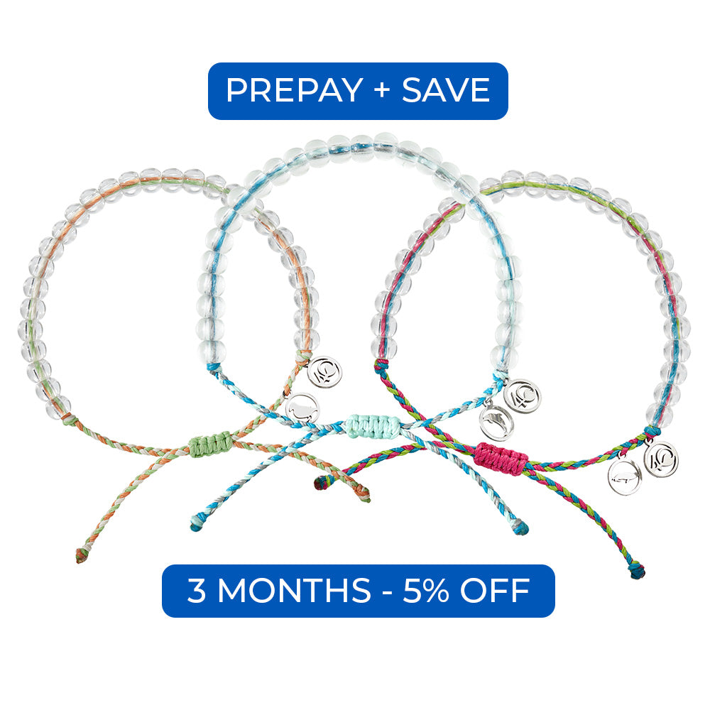 Bracelet of the Month Club: 3-Month Prepaid Beaded Bracelet Subscription