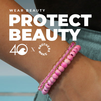 4ocean x Brothers Make Colors of the Seas Collection - Flamingo Pink Stack