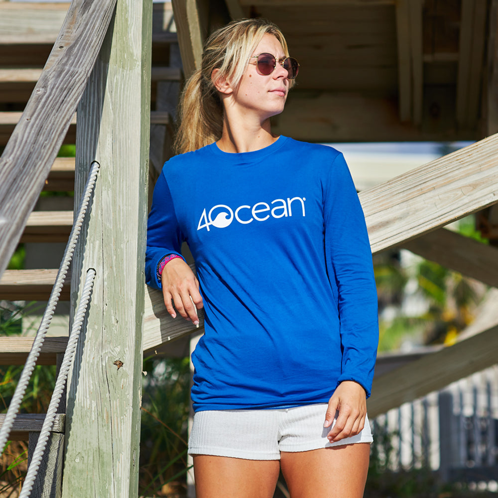 4ocean Long-Sleeve Shirt Blue / XXL | 4ocean