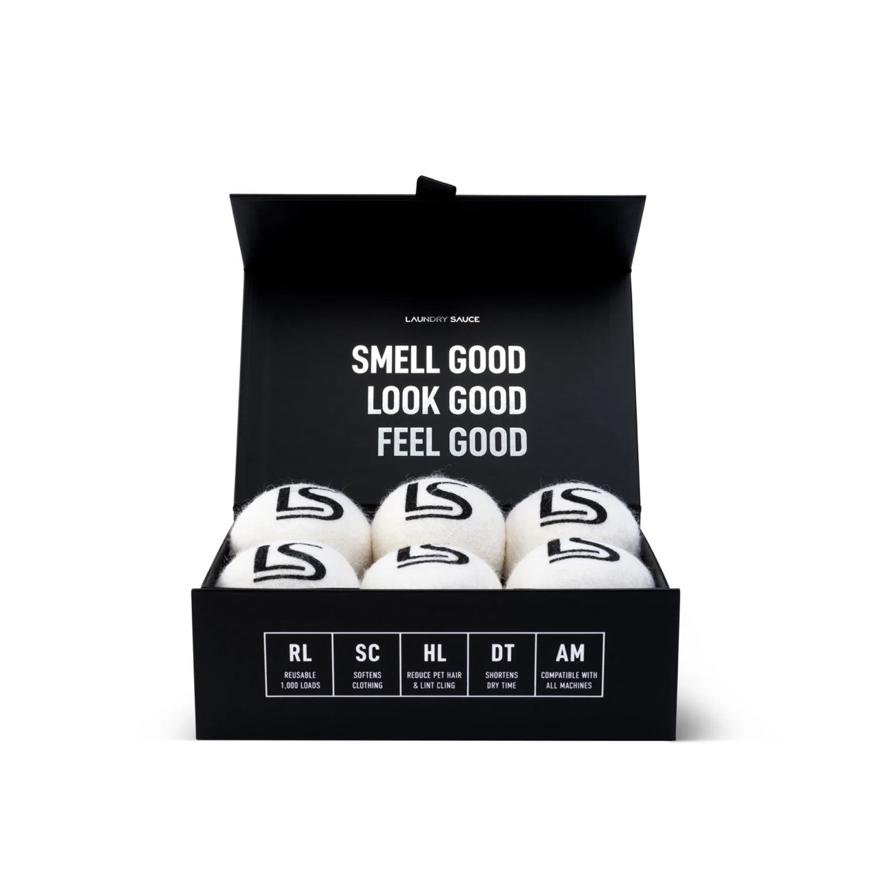 Laundry Sauce Wool Dryer Balls 6Pack 4ocean