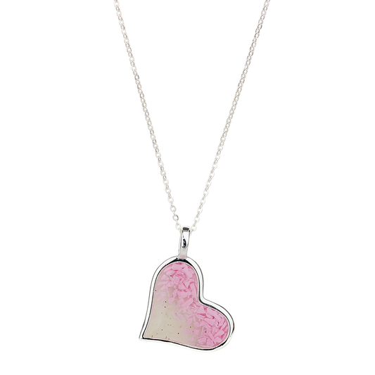 4ocean x Dune  Breast Cancer Awareness Large Heart Necklace