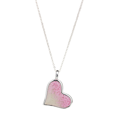 4ocean x Dune  Breast Cancer Awareness Large Heart Necklace