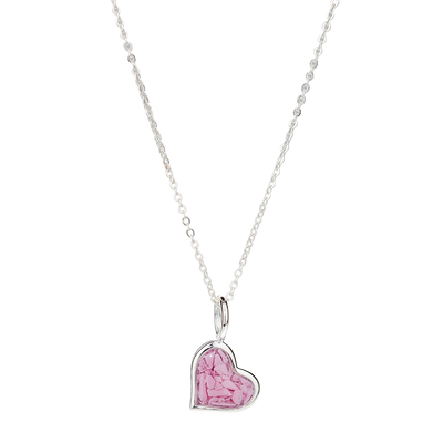 4ocean x Dune  Breast Cancer Awareness Small Heart Necklace + Earring Set