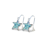 4ocean x Dune Explorer Starfish Earrings - Silver - Hawaii Blue