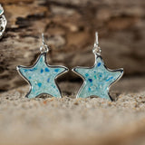 4ocean x Dune Explorer Starfish Earrings - Silver - Hawaii Blue