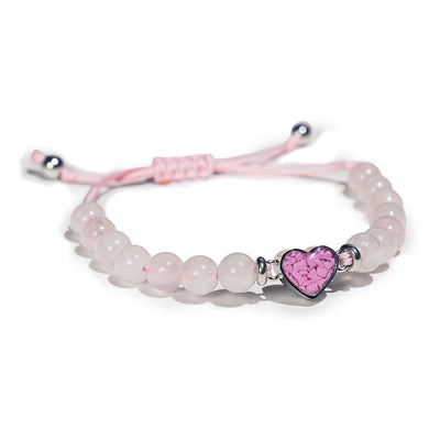 4ocean x Dune Breast Cancer Awareness Bracelet - Rose Quartz