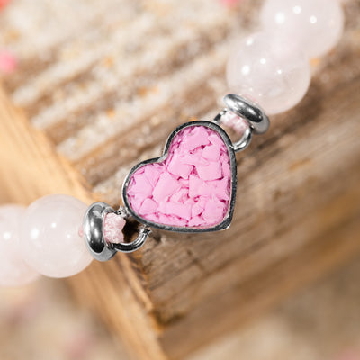 4ocean x Dune Breast Cancer Awareness Bracelet - Rose Quartz