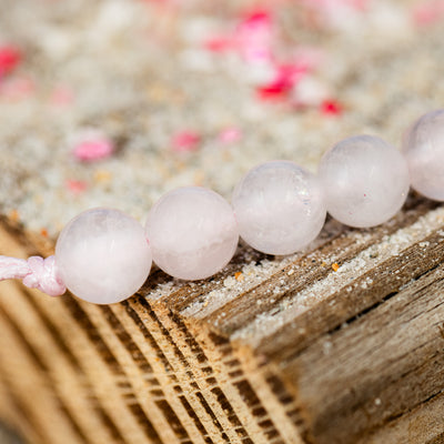 4ocean x Dune Breast Cancer Awareness Bracelet - Rose Quartz