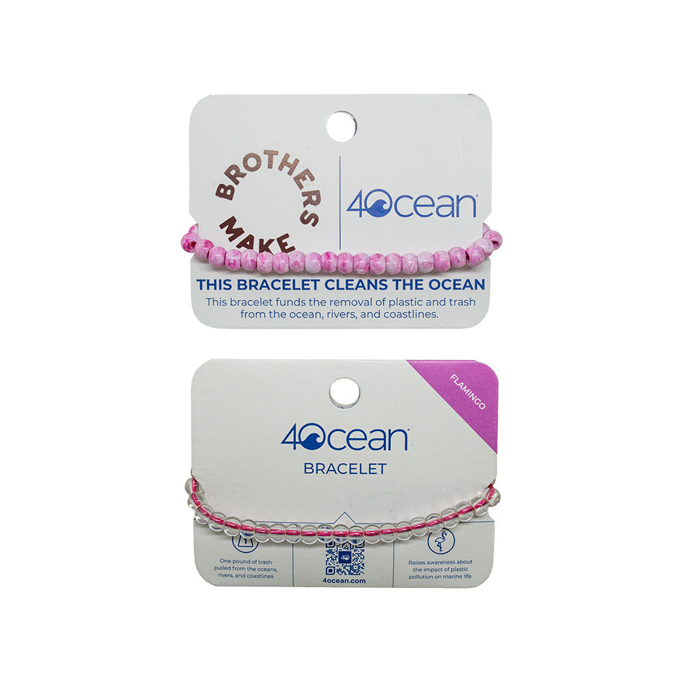 4ocean x Brothers Make Colors of the Seas Collection - Flamingo Pink Stack