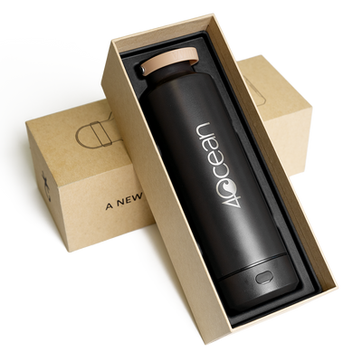 Luma x 4ocean Stainless Steel UV-C Filtration Water Bottle 20 fl oz