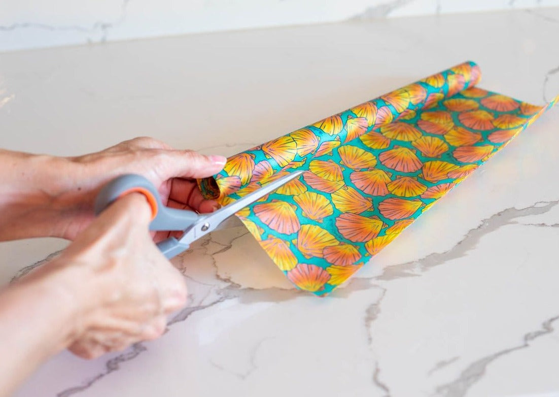 Meli Wraps Beeswax Wrap Bulk Roll - Shells Print