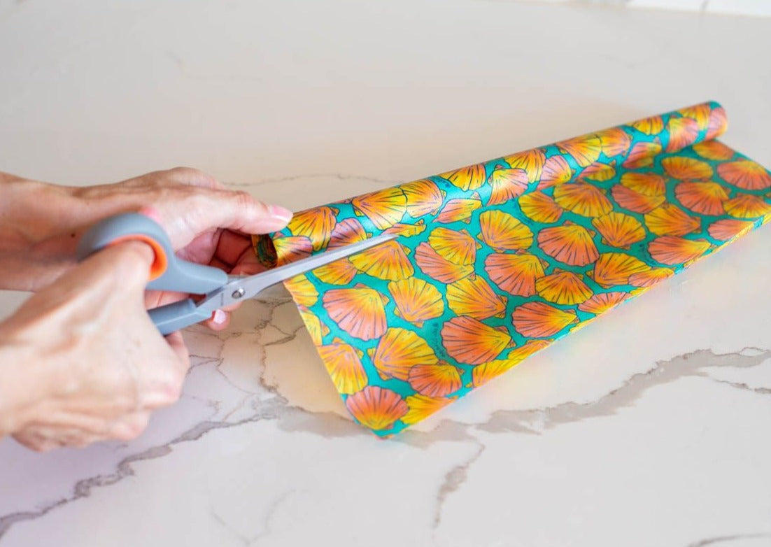 Meli Wraps Beeswax Wrap Bulk Roll - Shells Print