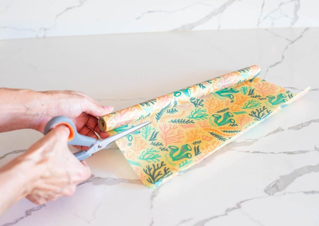 Meli Wraps Beeswax Wrap Bulk Roll - Reef Print