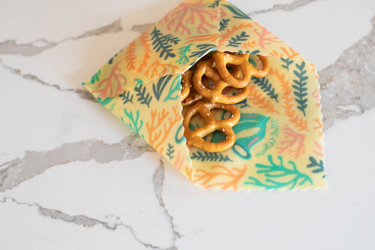 Meli Wraps Beeswax Wrap Bulk Roll - Reef Print