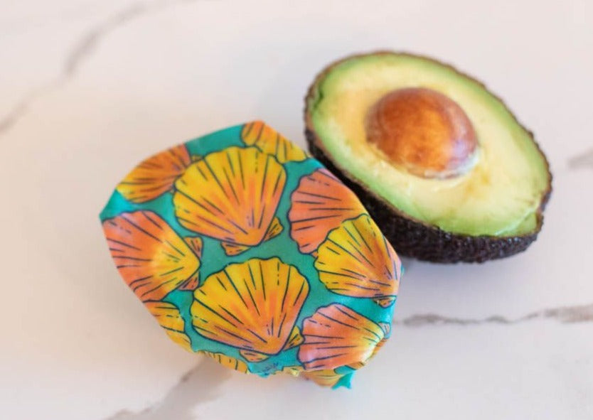 Meli Wraps Beeswax Food Wrap - Sunrise Shell Print