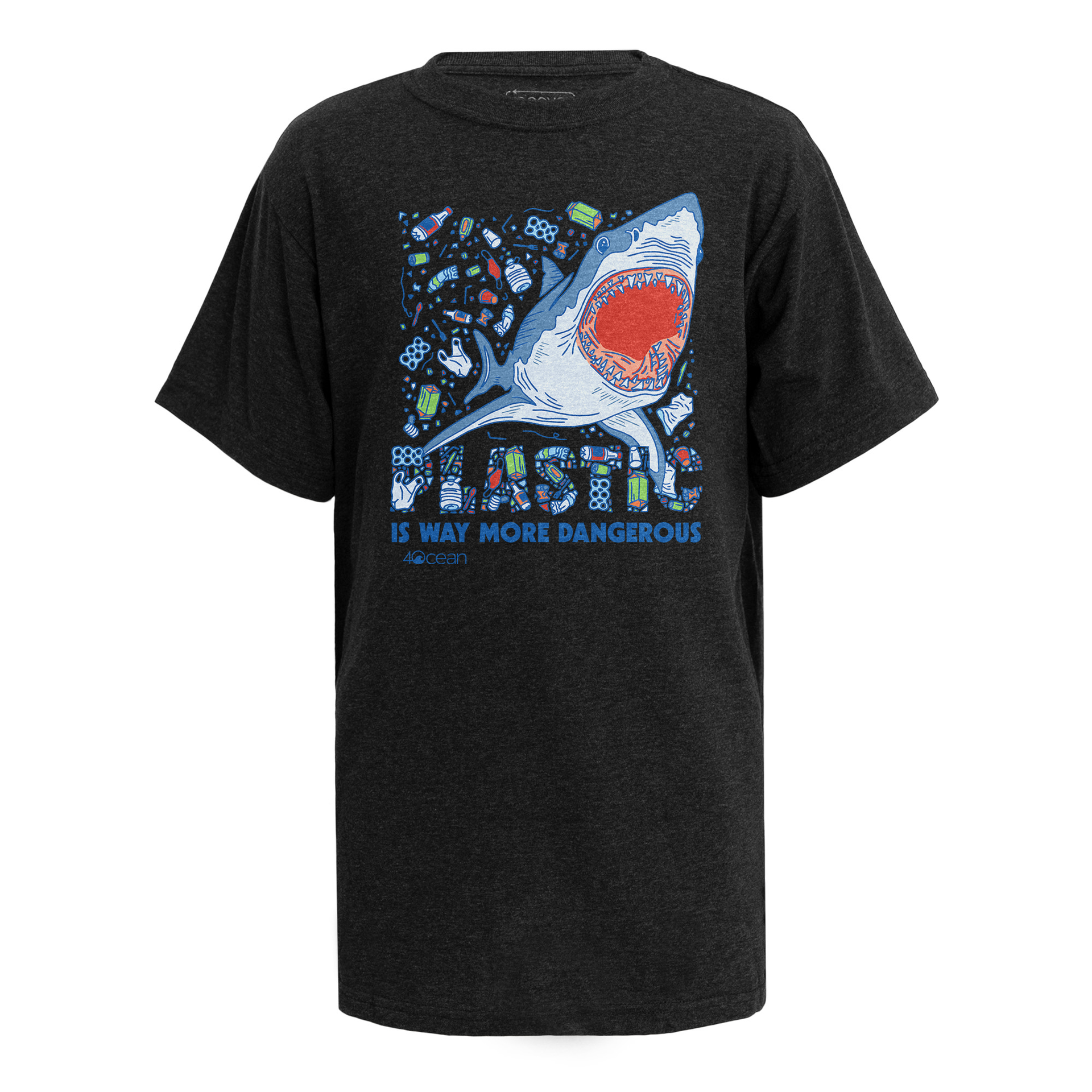 Plastic Shark Kids T-Shirt – 4ocean