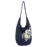 Sakroots x 4ocean Crochet Hobo Bag with Sea Turtle Embroidery