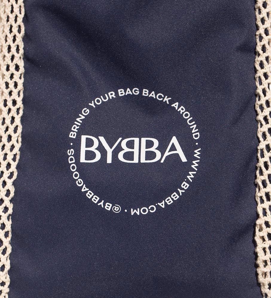 BYBBA THE NET.ZERO MARKET BAG // NAVY