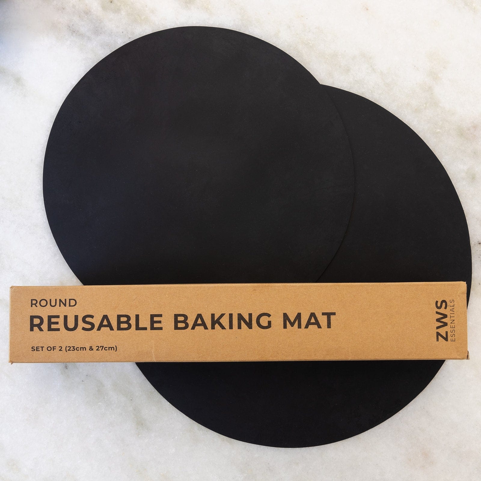 ZeroWasteStore Silicone Baking Mat 2-Pack - Rectangle and Round