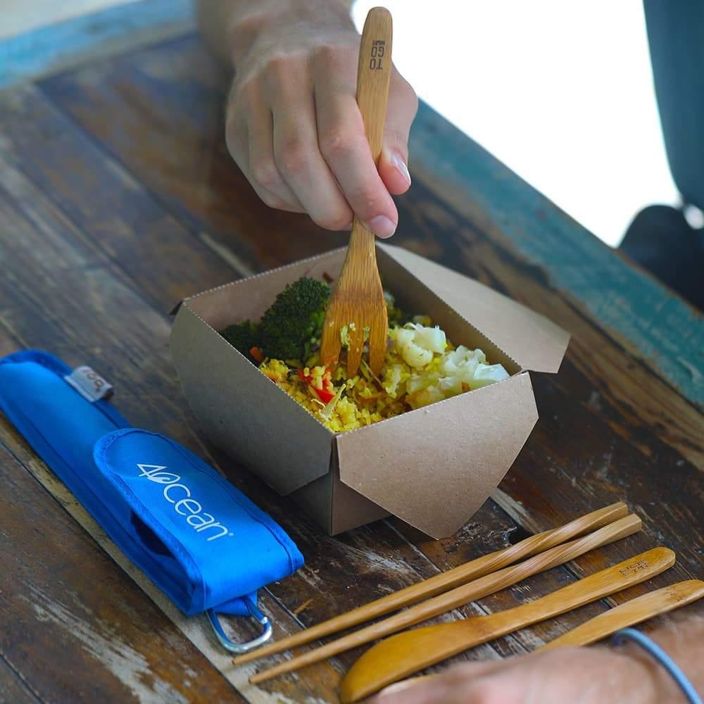 4-Layer Meal Container - Brush with Bamboo