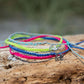 4ocean Pink Flamingo Braided Anklet. With 3 other 4ocean braided anklets.