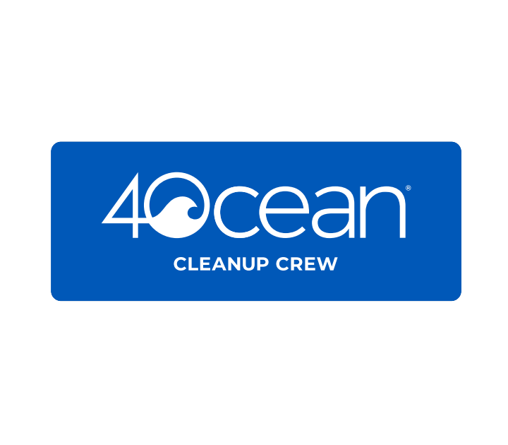 4ocean cleanup crew rectangular sticker