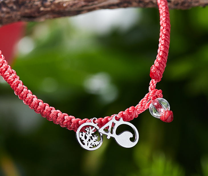Hawaiian Coral Reef Braided Bracelet
