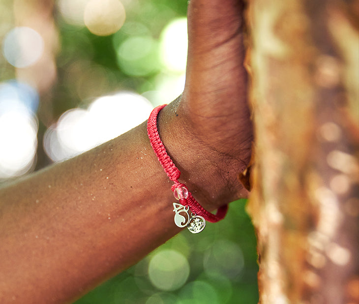 Hawaiian Coral Reef Braided Bracelet