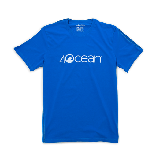 4ocean logo unisex men's and women's t-shirt - blue